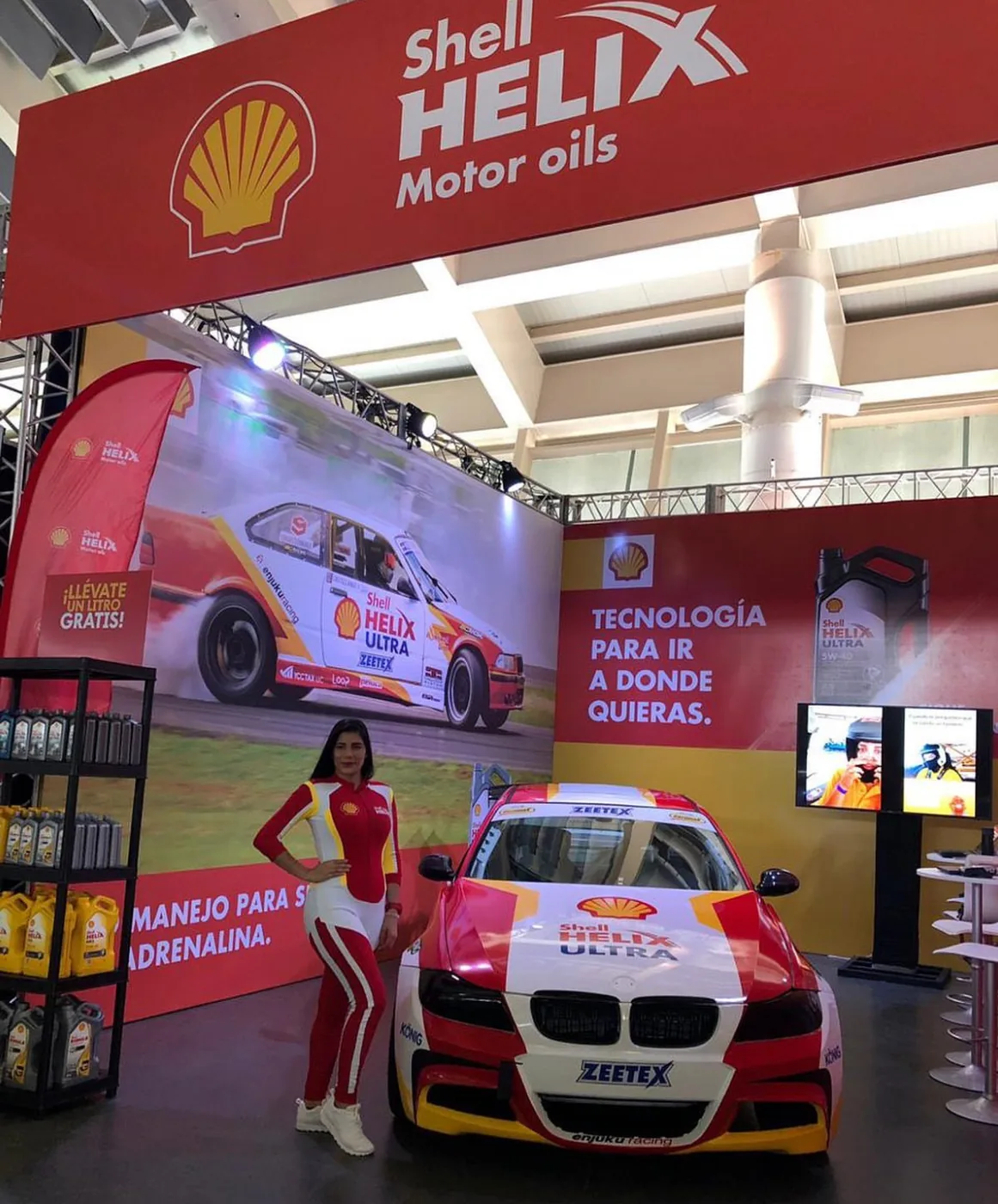 Shell Helix · Stand racing