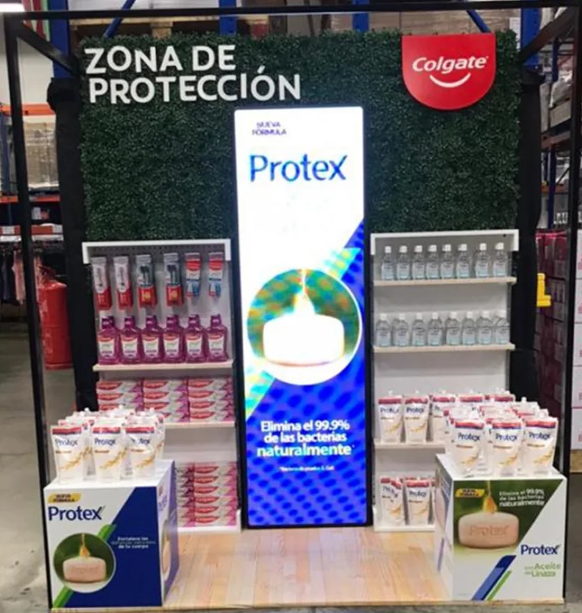Protex · Exhibidor de góndola